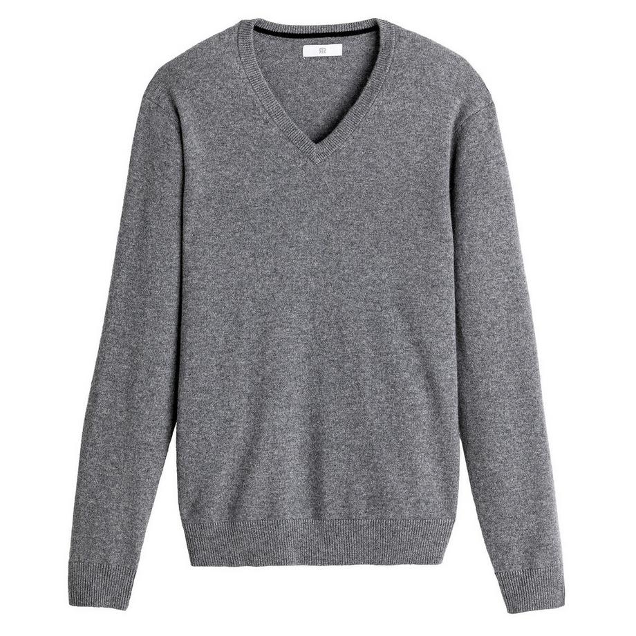 La Redoute Collections Pullover scollo a V in cashmere  