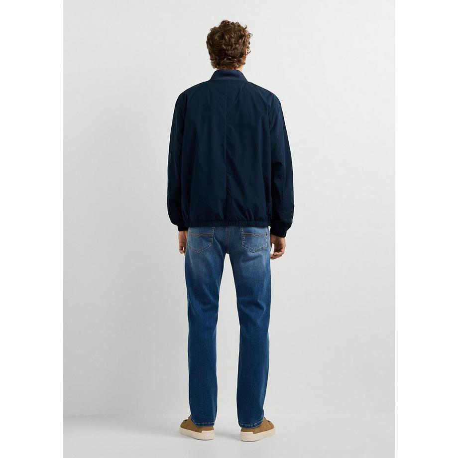 Pepe Jeans London Bomberjacke mit geripptem Kragen  