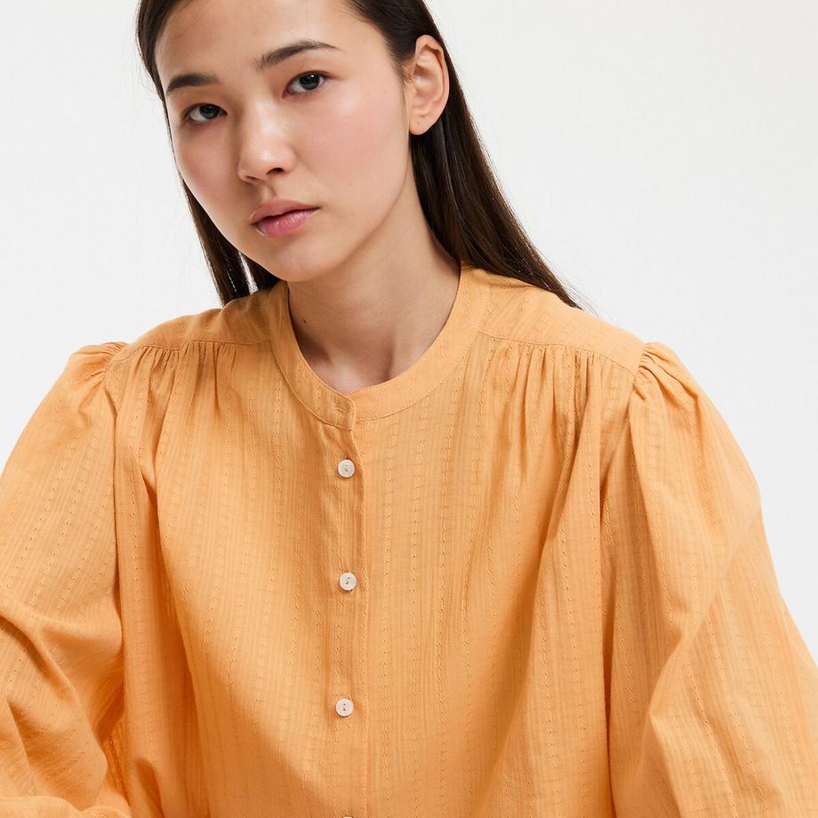 La Redoute Collections Lockere Bluse mit Ballonärmeln  