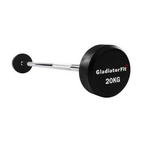 GladiatorFit  Haltère Long Caoutchouc 