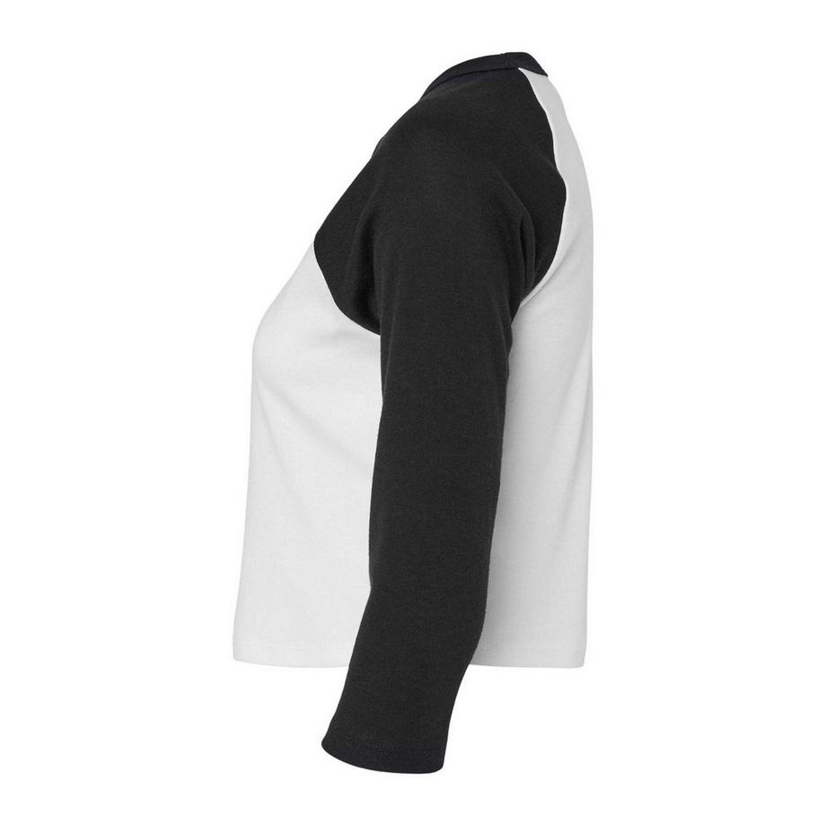 Bella + Canvas Maglietta Raglan Manica 3/4 Microfibra  