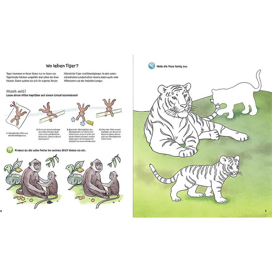 Ravensburger  Wieso? Weshalb? Warum? aktiv-Heft: Tiere der Welt 