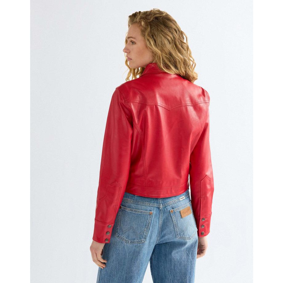 Wrangler Slim Seamed Kunstlederjacke  