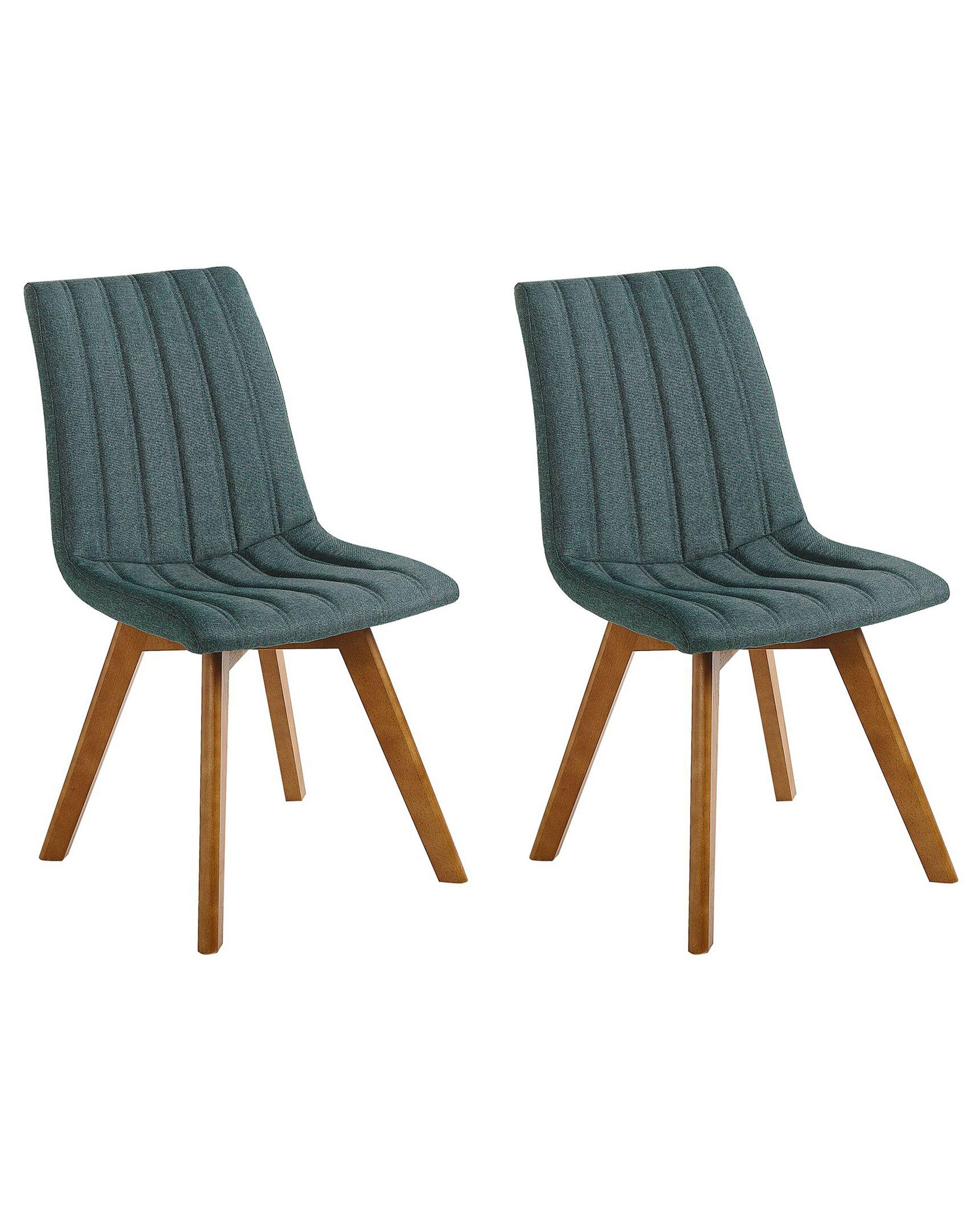 Beliani Lot de 2 chaises en Polyester Rétro CALGARY  