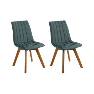 Beliani Lot de 2 chaises en Polyester Rétro CALGARY  