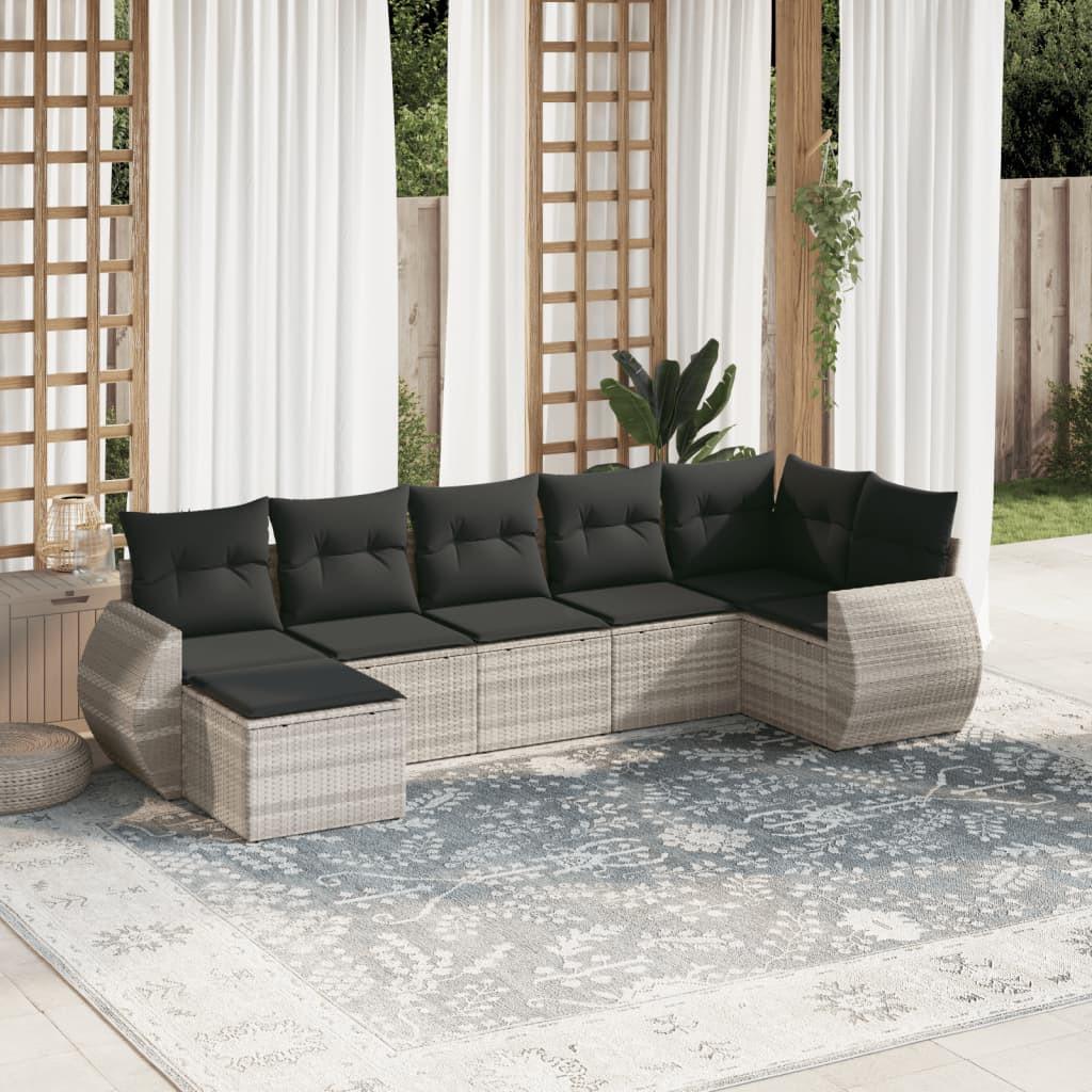 VidaXL set divano da giardino Polirattan  