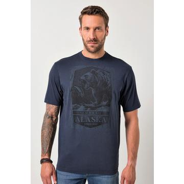 T-shirt manches courtes et imprimé sur la poitrine, style vintage – jusqu'au 8 XL