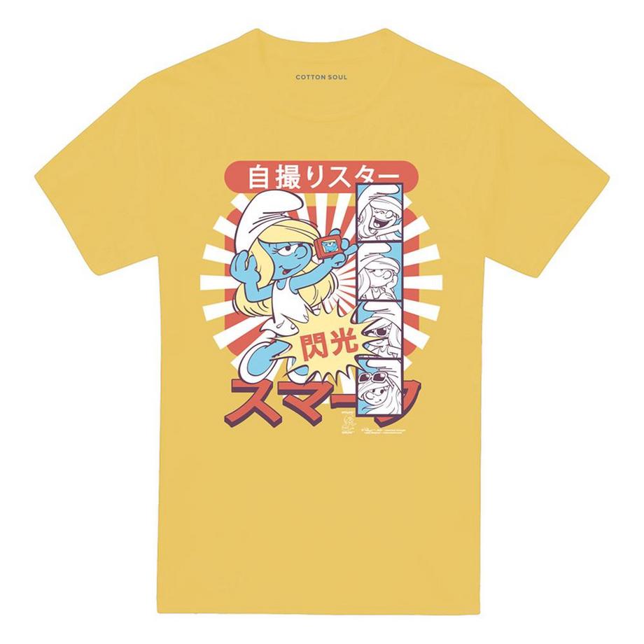 T-ShirtMotif Schtroumpfette Motiftyle Selfie