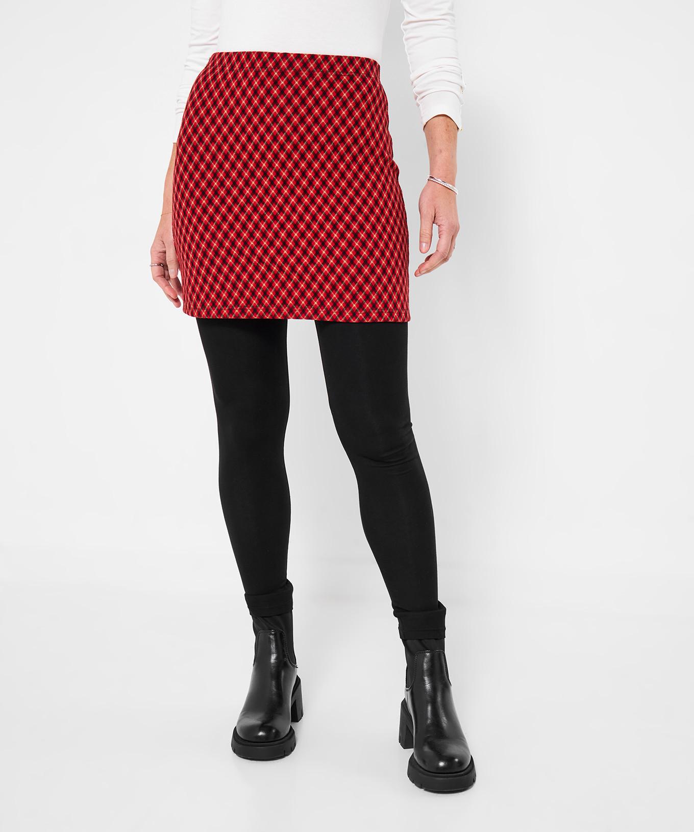 Joe Browns Bequeme karierte Leggings mit Rockaufsatz  