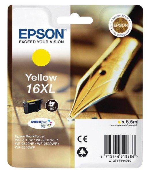 EPSON  Pen and crossword Singlepack Yellow 16XL DURABrite Ultra Ink 