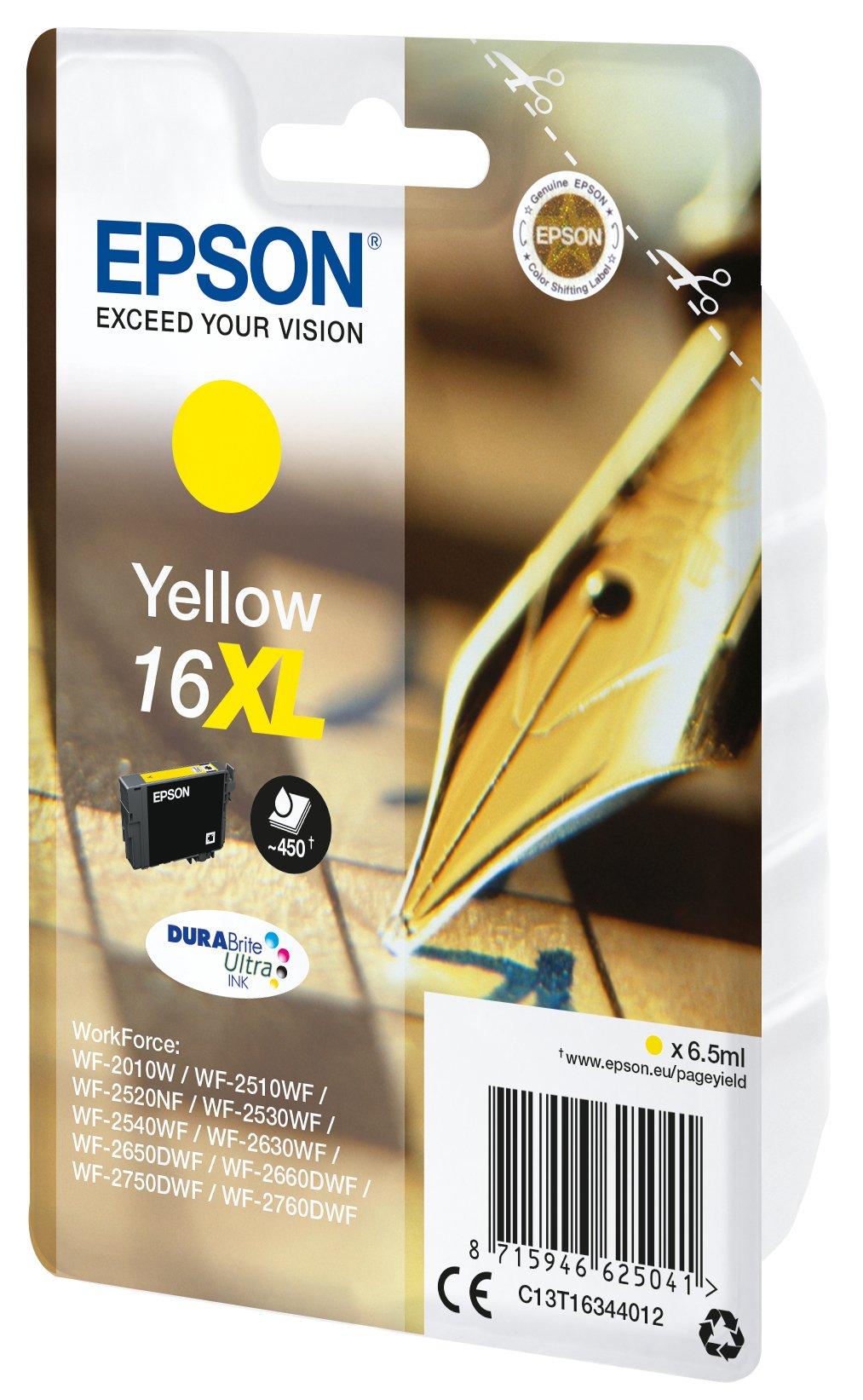 EPSON  Pen and crossword Singlepack Yellow 16XL DURABrite Ultra Ink 