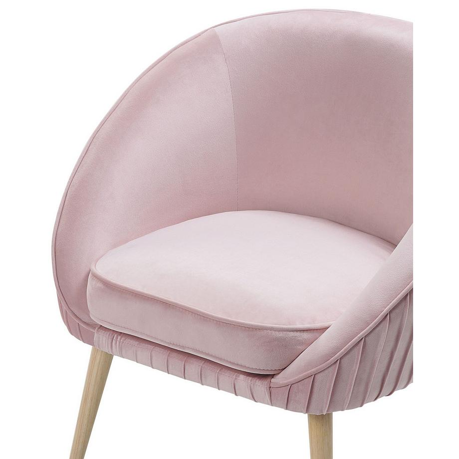 Beliani Sessel aus Samtstoff Glamourös TROMSO  