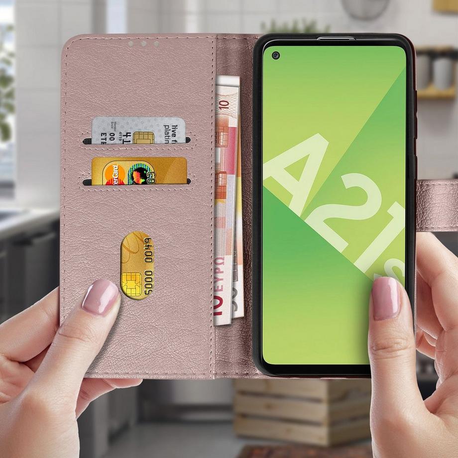 Avizar  Custodia Galaxy A21s rosa champagne 