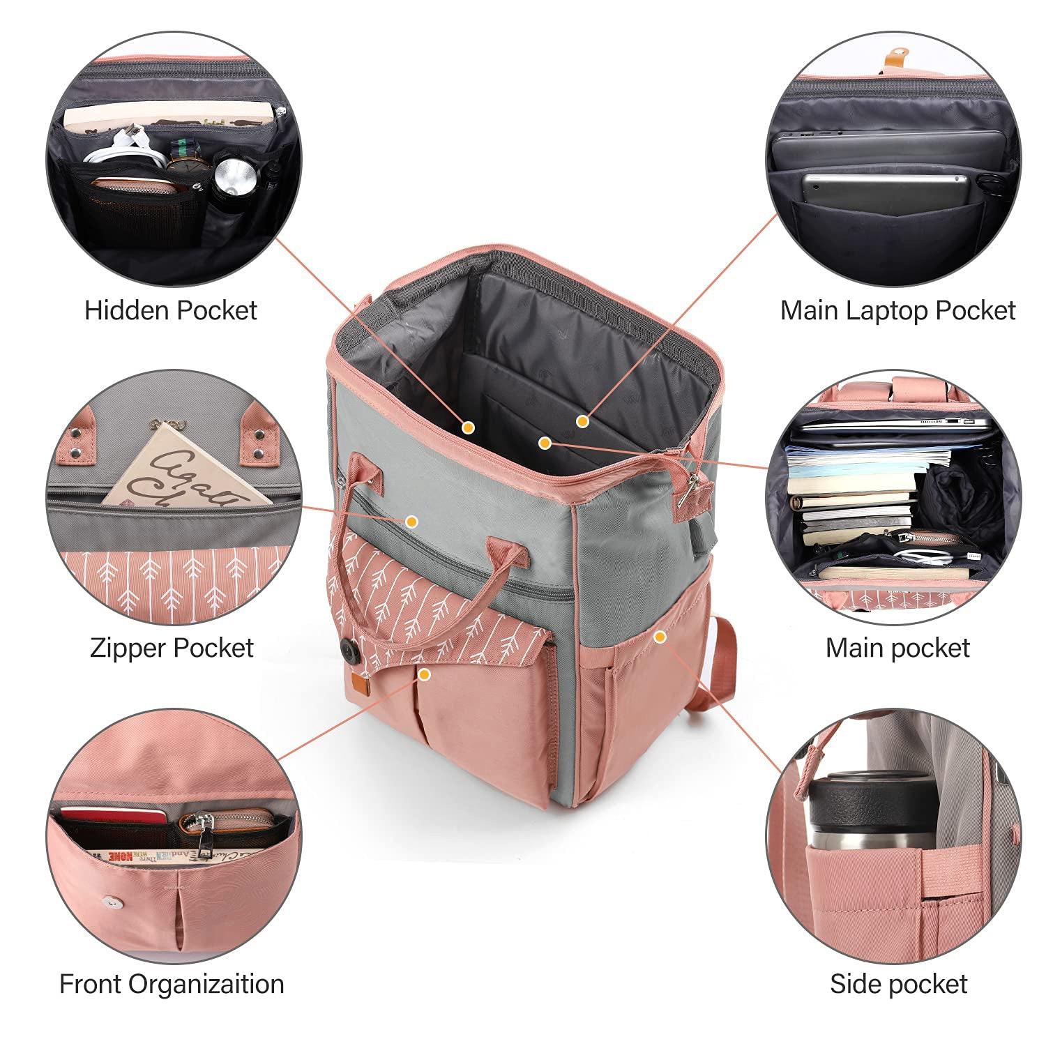 Only-bags.store 15.6 Zoll Laptop Rucksack Wasserdicht Anti-Diebstahl Schultasche  