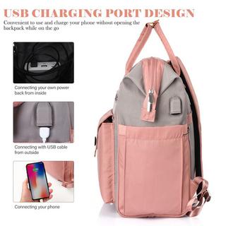 Only-bags.store Sac à dos de travail Sac à dos scolaire avec port de charge USB, étanche  