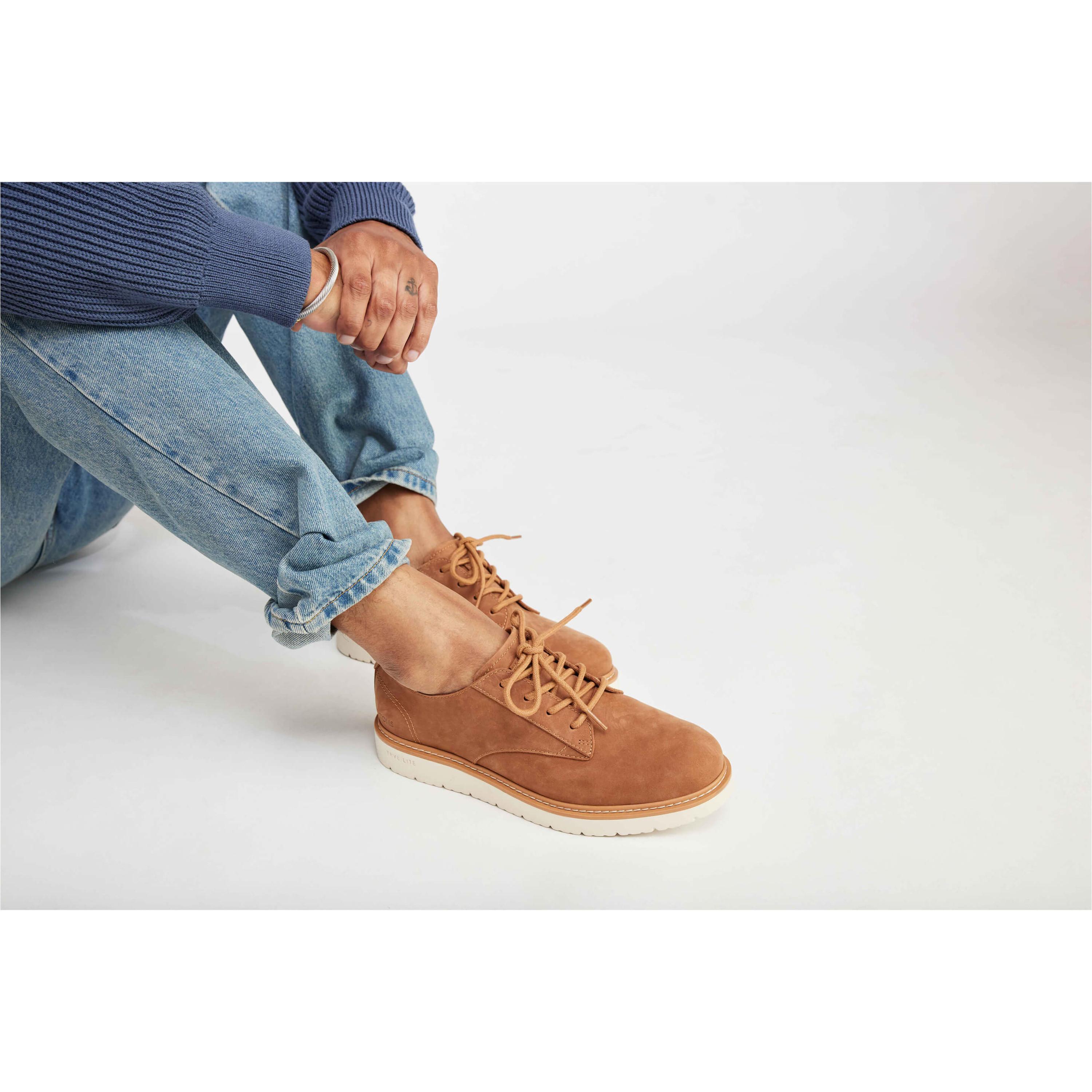 TOMS  mocassini in pelle  navi travel lite oxford 