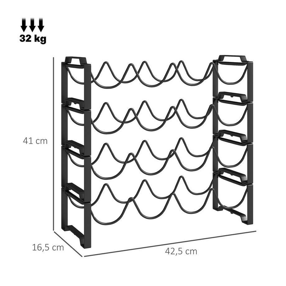 HOMCOM Casier à vin  