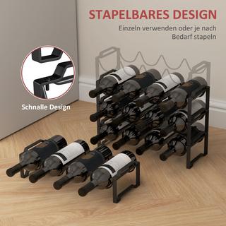 HOMCOM Casier à vin  