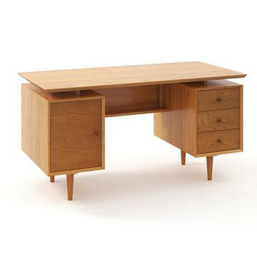 Bureau vintage double caisson