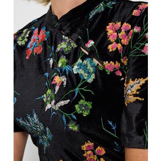 Joe Browns Robe Velours Boutique Sequins Floraux  