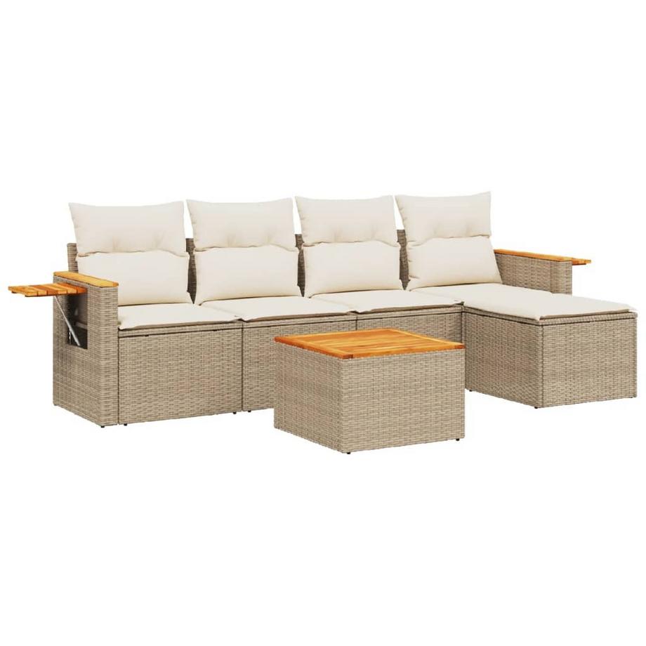 set divano da giardino Polirattan