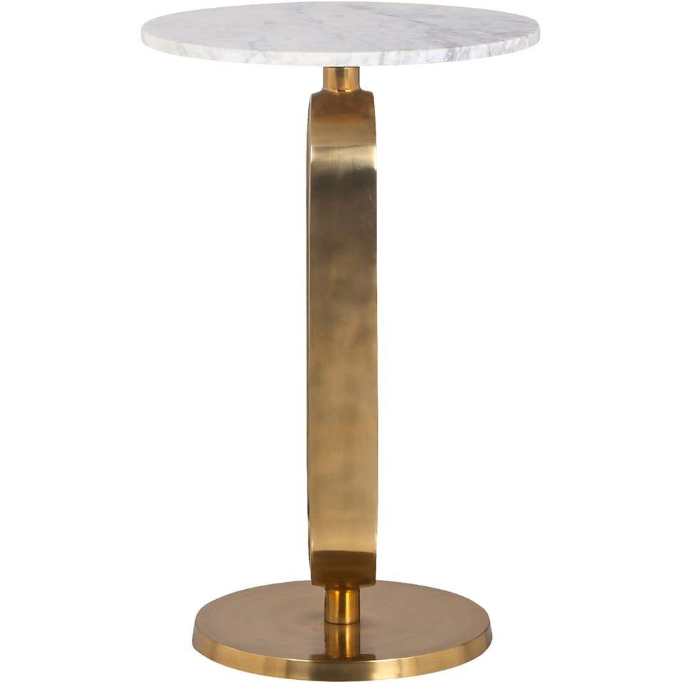 mutoni Tavolino Celine marmo oro bianco 40  