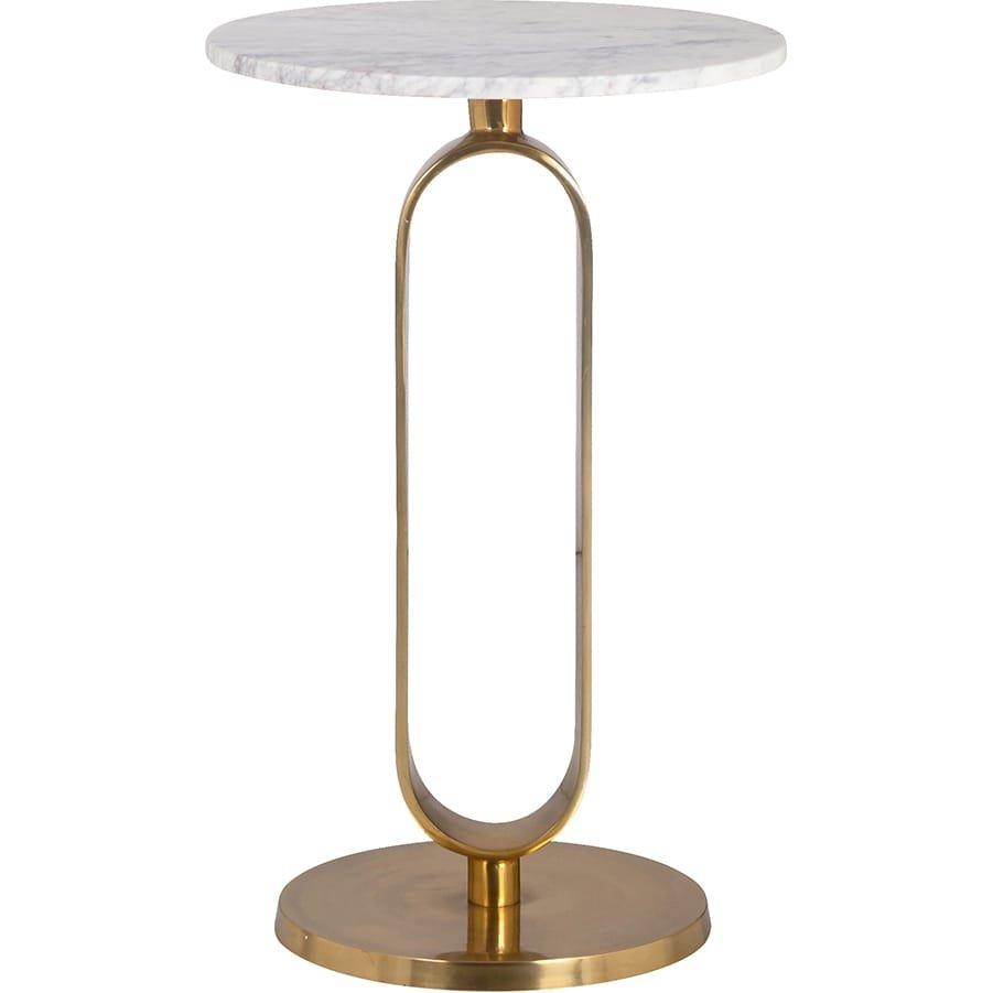 mutoni Tavolino Celine marmo oro bianco 40  