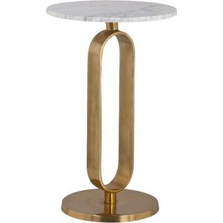 mutoni Tavolino Celine marmo oro bianco 40  