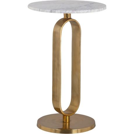 mutoni Tavolino Celine marmo oro bianco 40  
