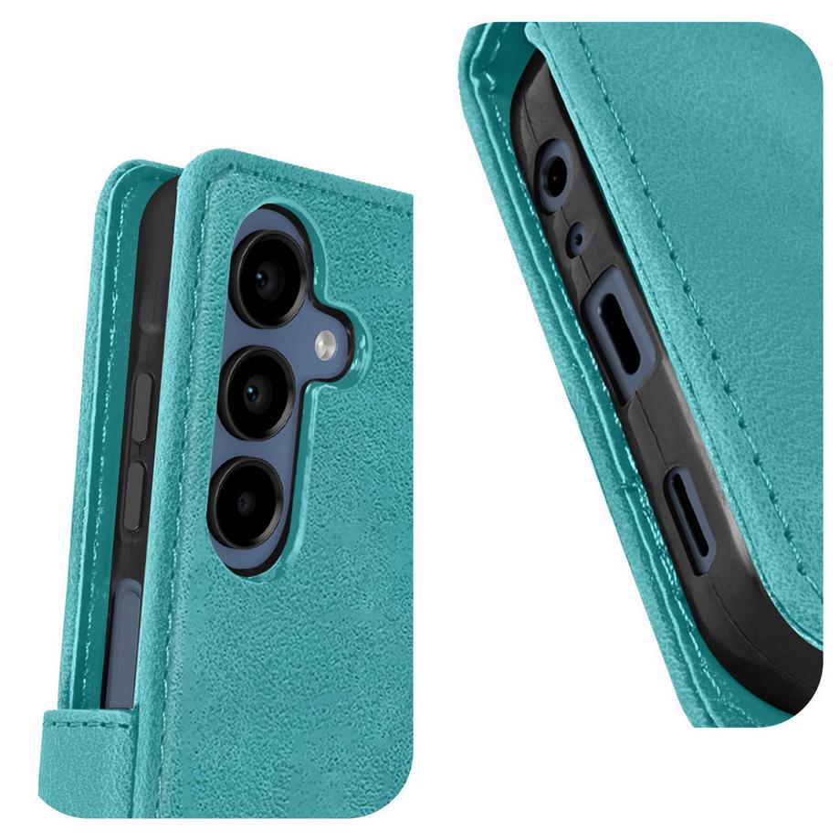 Avizar  Custodia Samsung A15 5G fiori turchese 