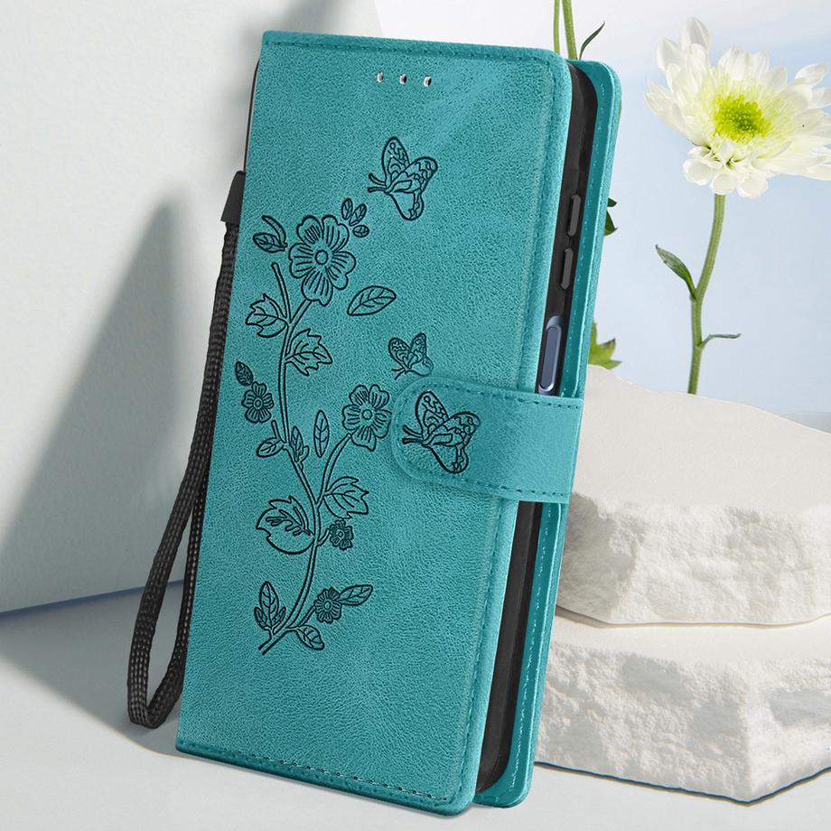 Avizar  Custodia Samsung A15 5G fiori turchese 