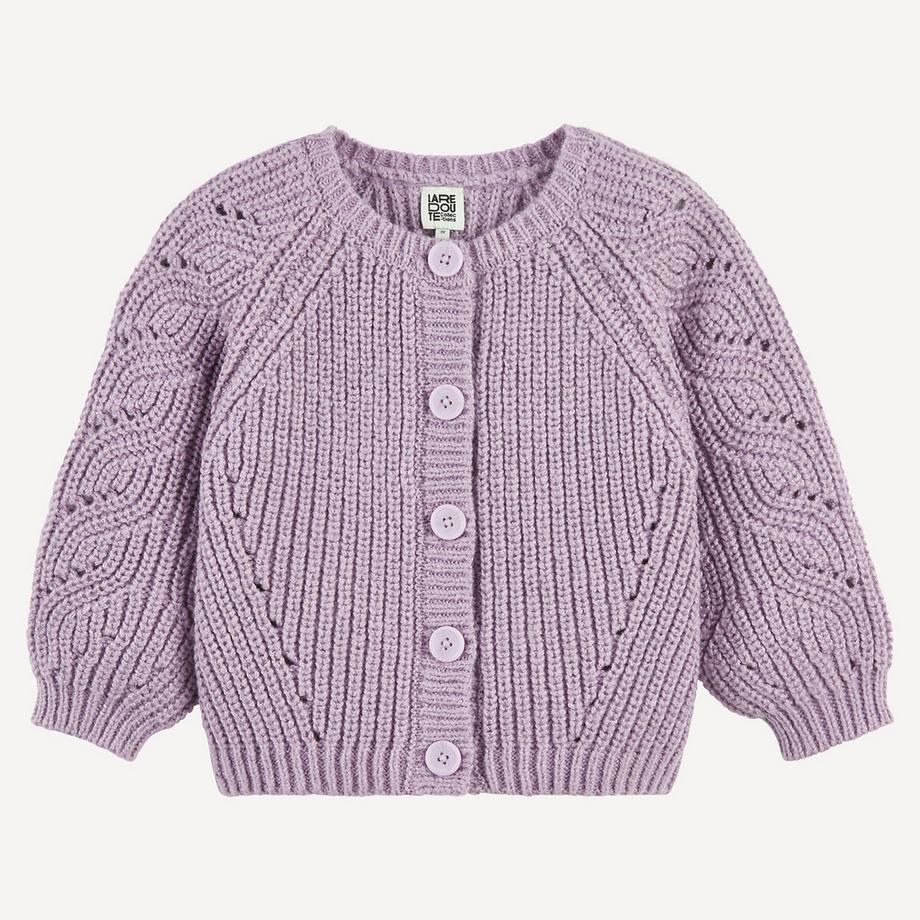 Strickjacke mit Rundhalsausschnitt