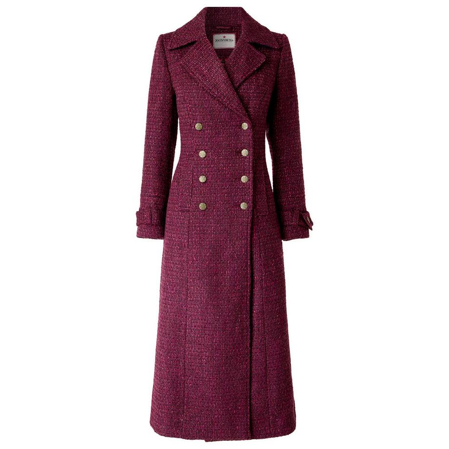 Joe Browns Long Manteau en Tweed Berry Dreams  