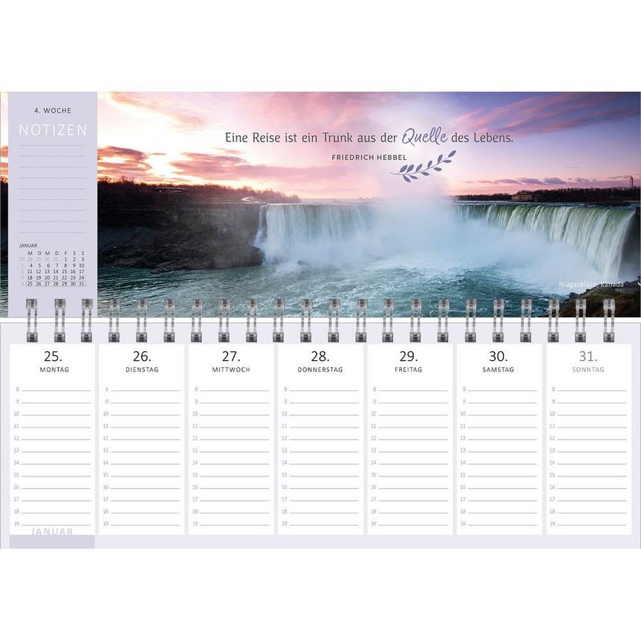 ARS EDITION Calendrier de bureau Rêves de voyage  