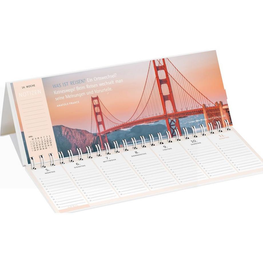 Calendrier de bureau Rêves de voyage