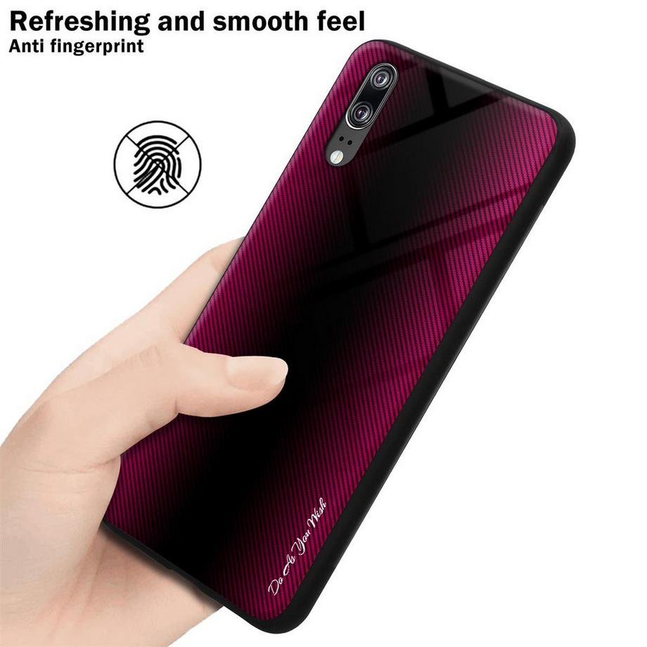 Cadorabo  Hülle für Huawei P20 Streifen Optik 