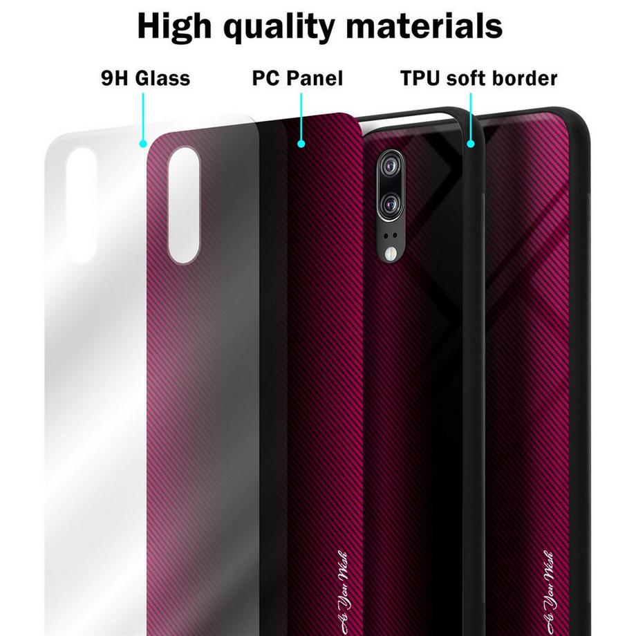 Cadorabo  Hülle für Huawei P20 Streifen Optik 
