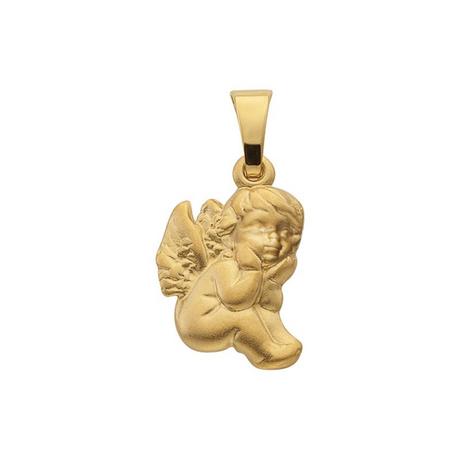 MUAU Schmuck  Pendentif ange gardien or jaune 750, 18x10mm 