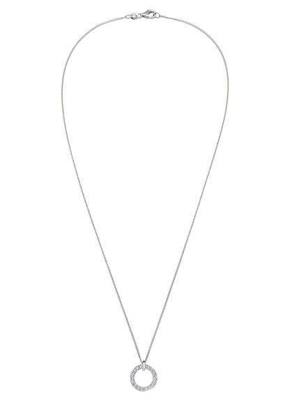 Elli  Halskette Kreis Anhänger Klassisch Kristalle 