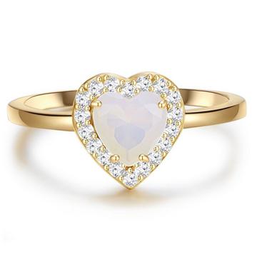 Femme Bague en argent Coeur