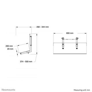 Neomounts by Newstar  PLASMA-M2250KEYB Supporto multimediale 