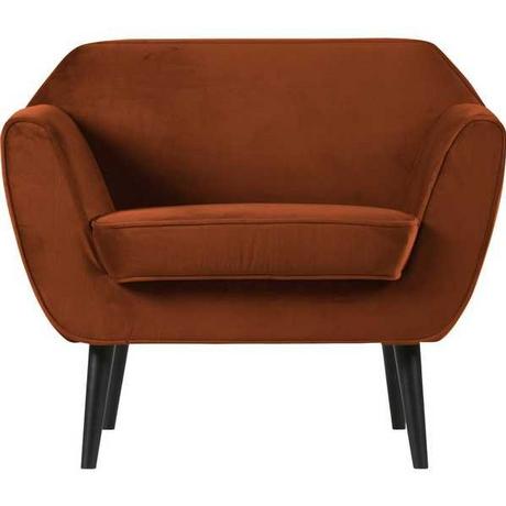 mutoni Fauteuil Rocco velours rouille  