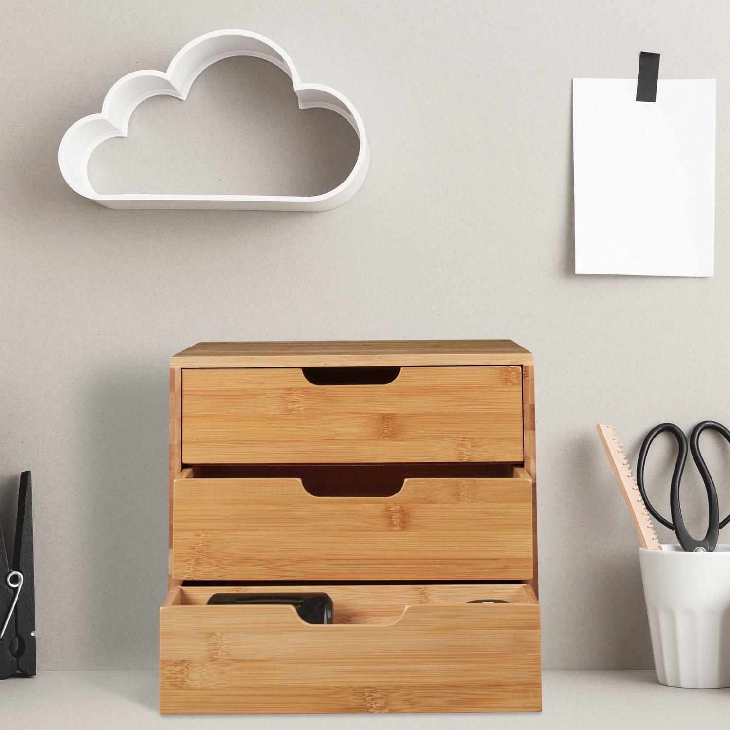 Northix Schreibtisch-Organizer mit 3 Schubladen  