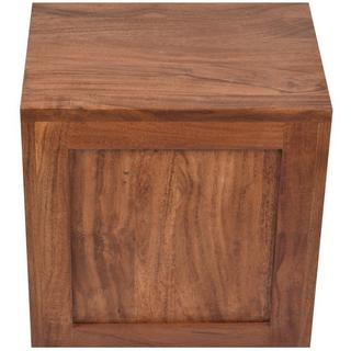 mutoni Table de chevet acacia naturel 40x30x40  