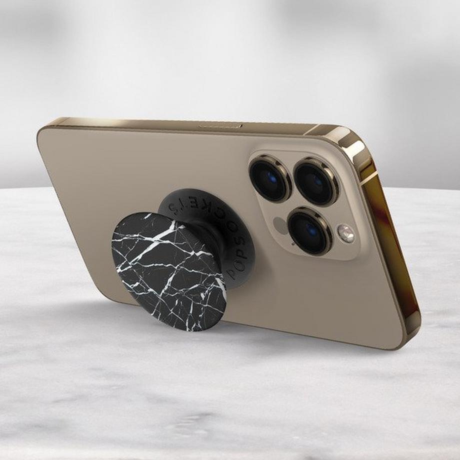 POPSOCKETS  Black Marble PopGrip Handy-Griff 