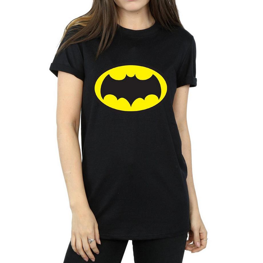 DC COMICS Batman Logo Boyfriend Fit T-Shirt  