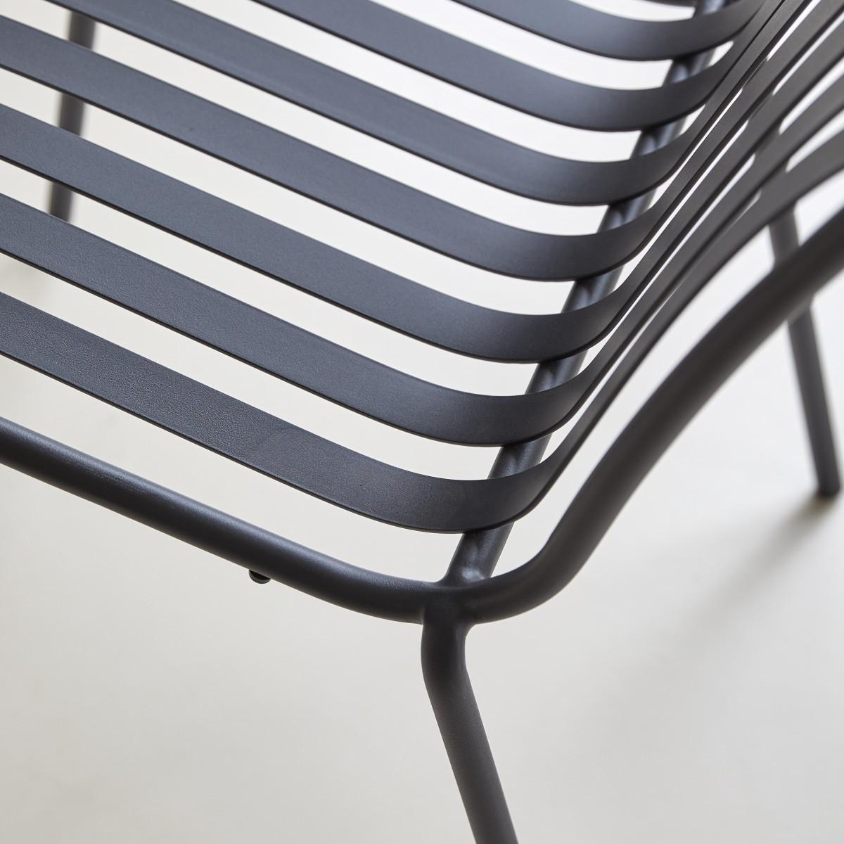 Tikamoon Metallstuhl black Gaby  