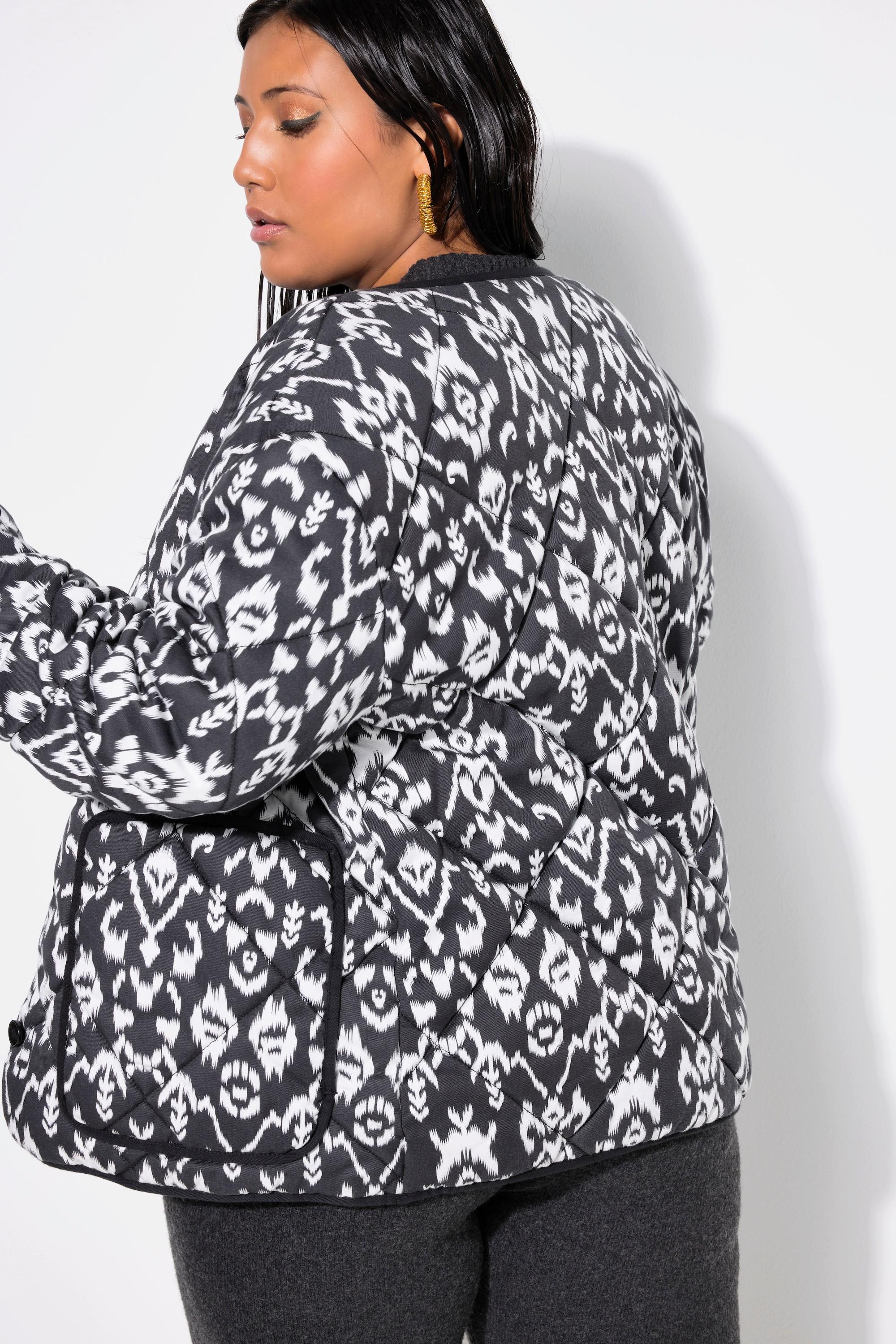 Studio Untold Steppjacke Boxy Shape Alloverprint  