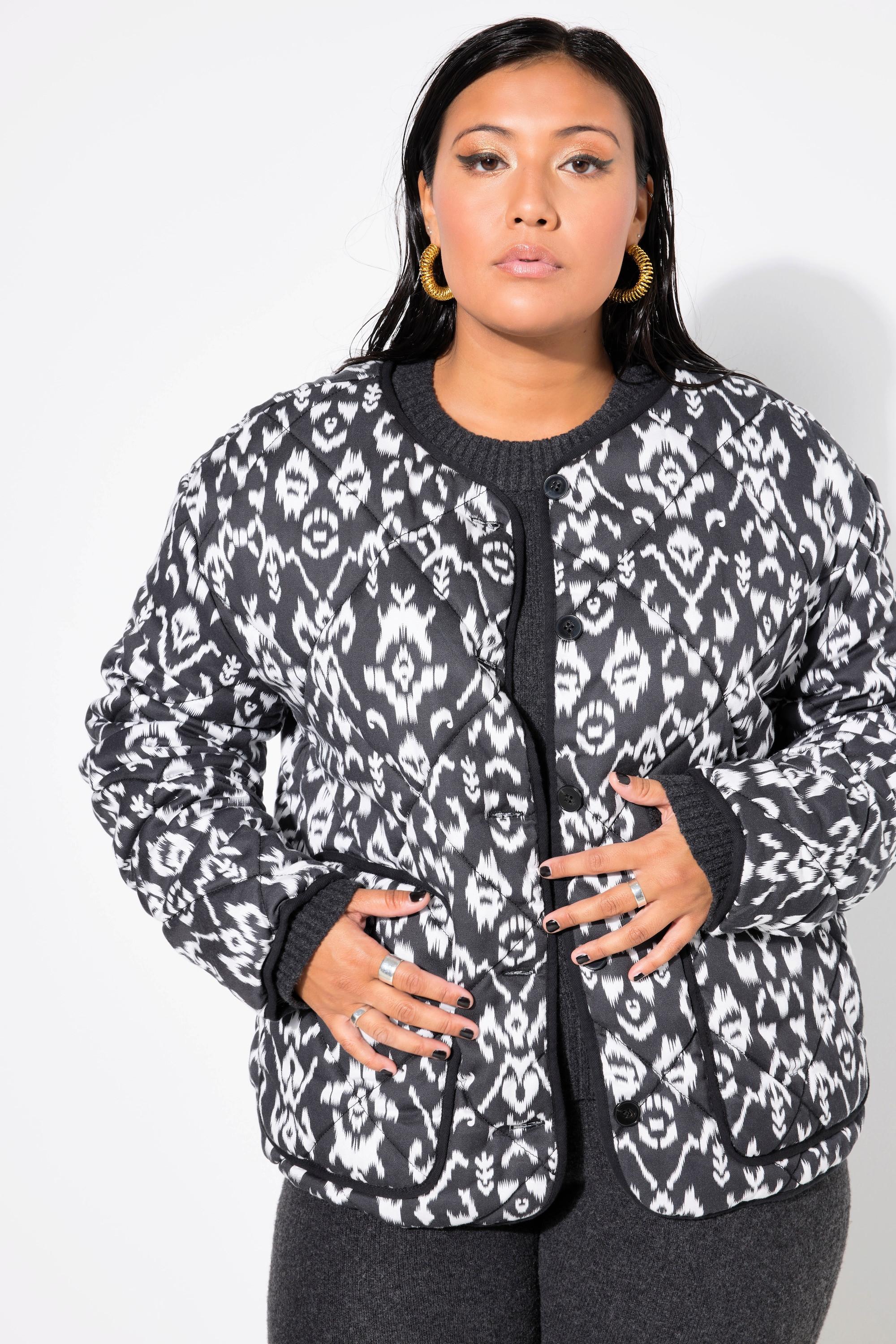 Studio Untold Steppjacke Boxy Shape Alloverprint  