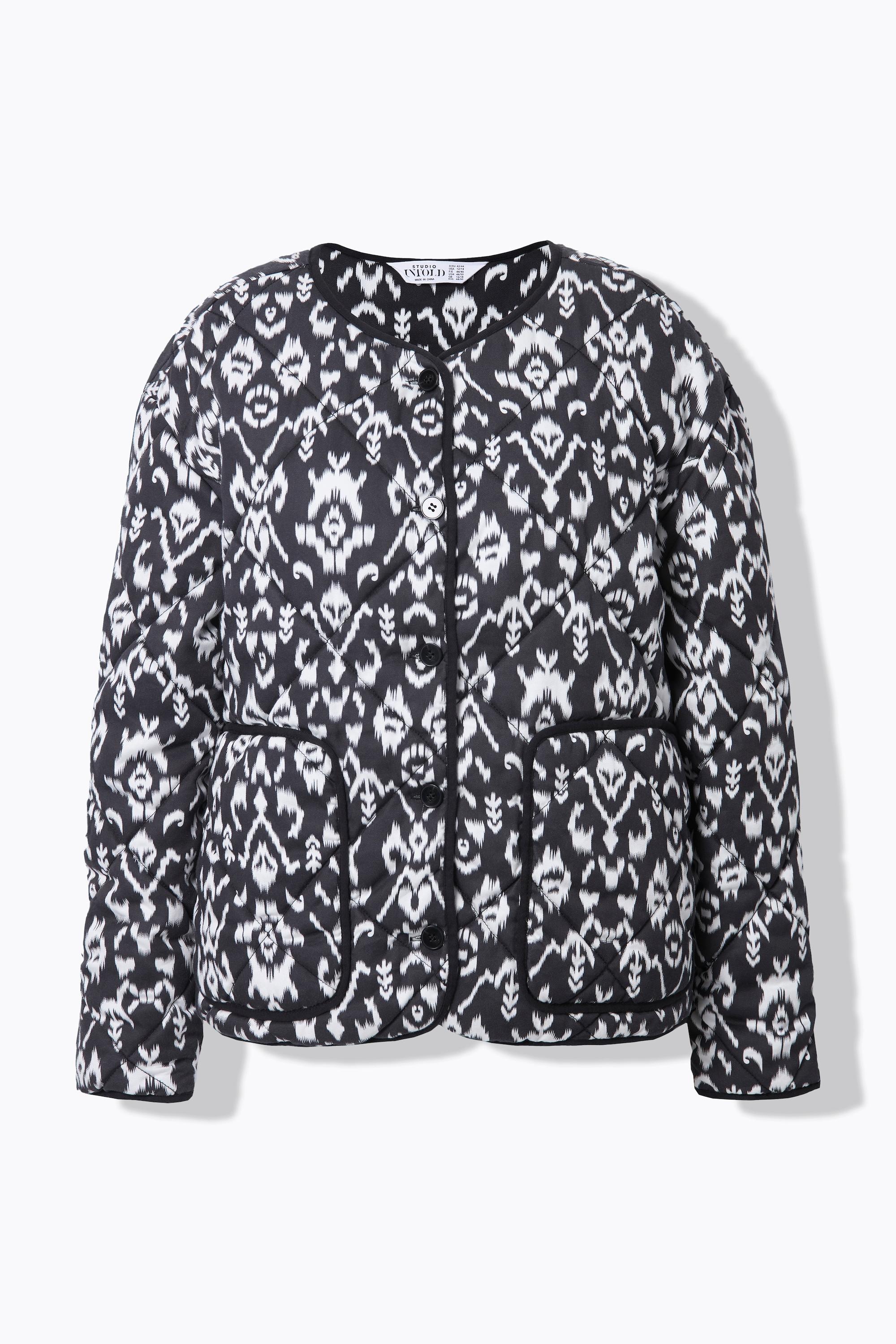 Studio Untold Steppjacke Boxy Shape Alloverprint  